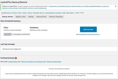 WordPress plugins: security, backup and spam protection